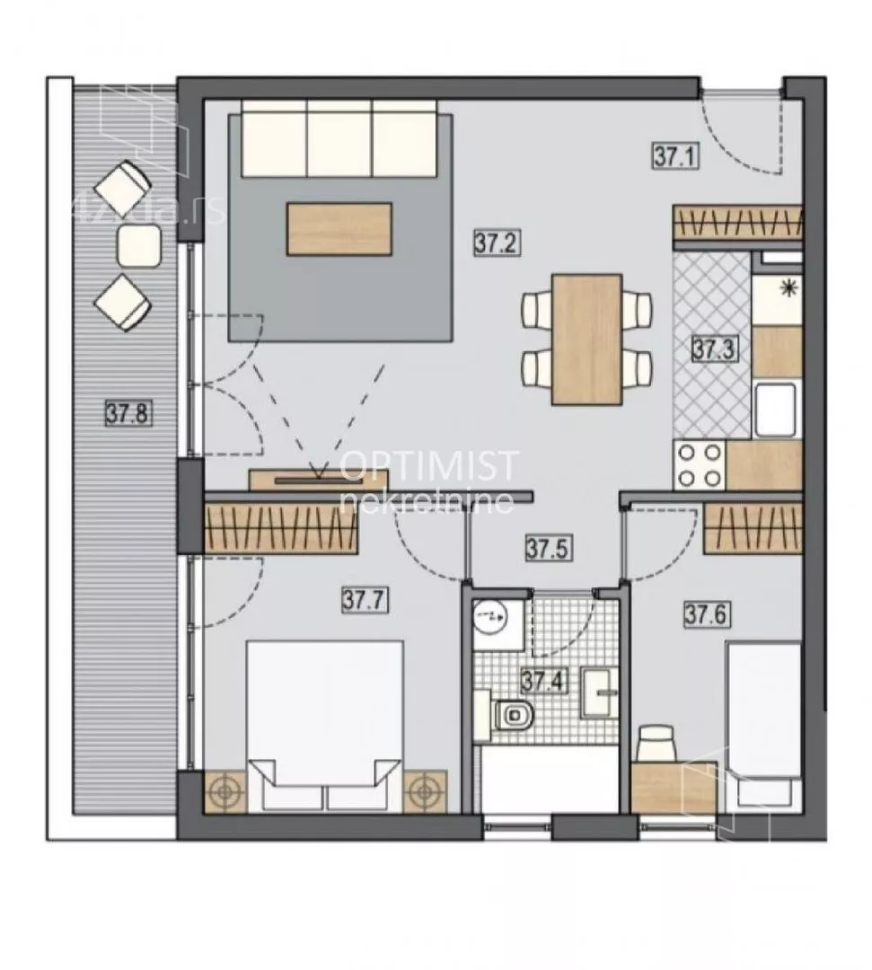 Trosoban stan | 4zida