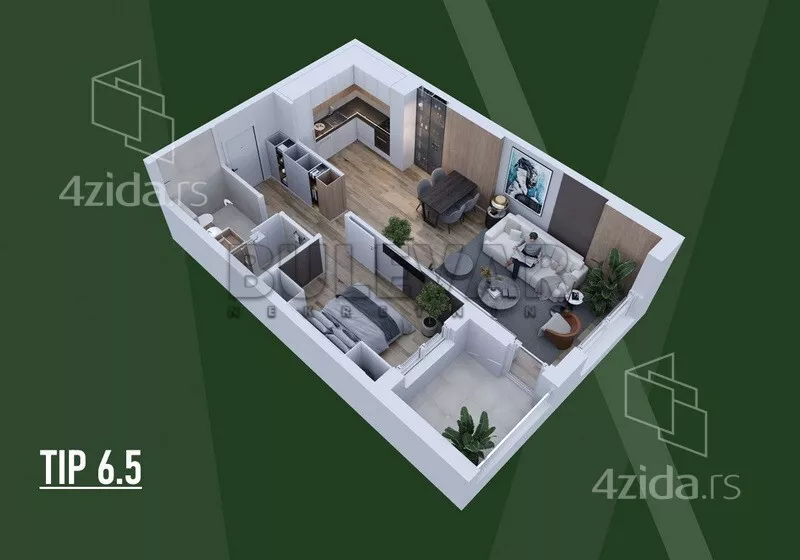 Dvosoban stan | 4zida