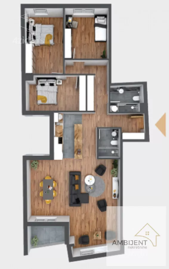 Četvorosoban stan | 4zida