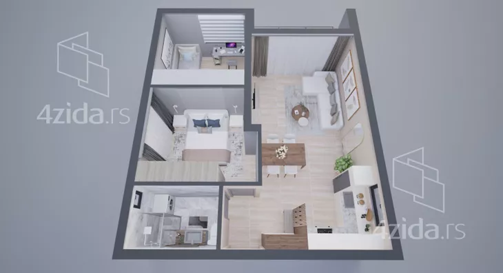 Dvosoban stan | 4zida