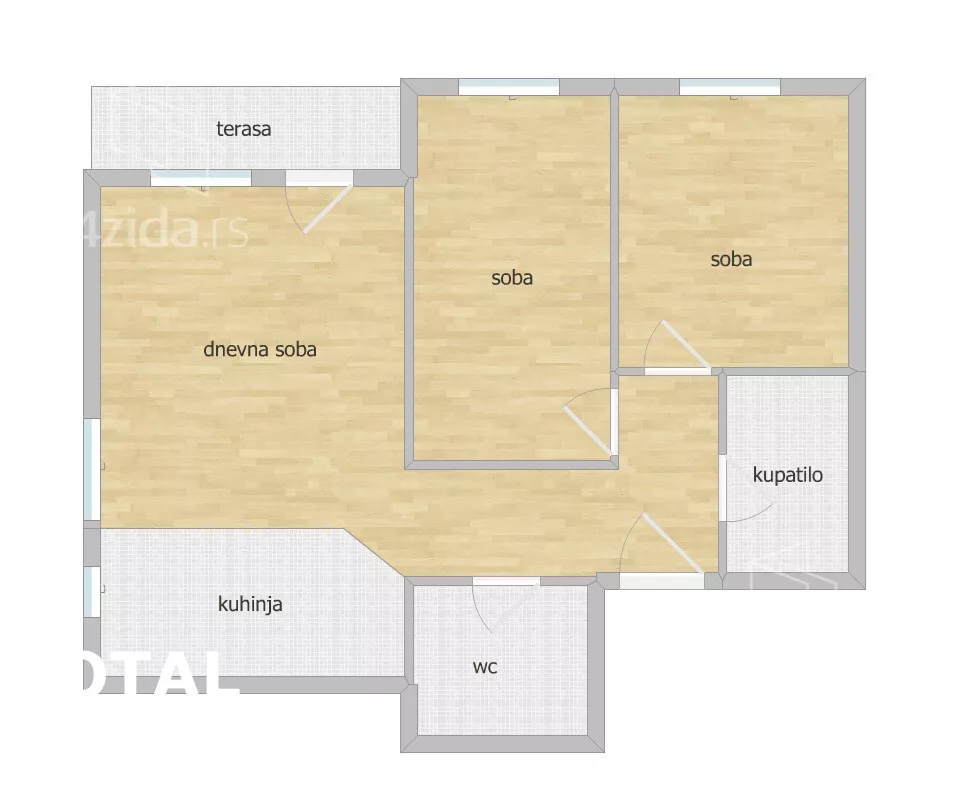 Trosoban stan | 4zida