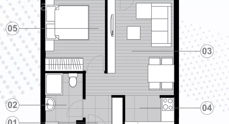 Jednosoban stan | 4zida