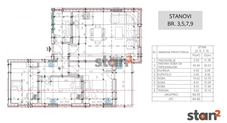 Troiposoban stan | 4zida