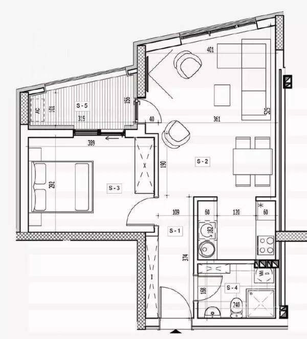 Jednoiposoban stan | 4zida