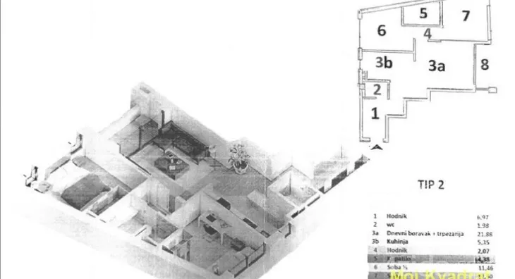 Trosoban stan | 4zida