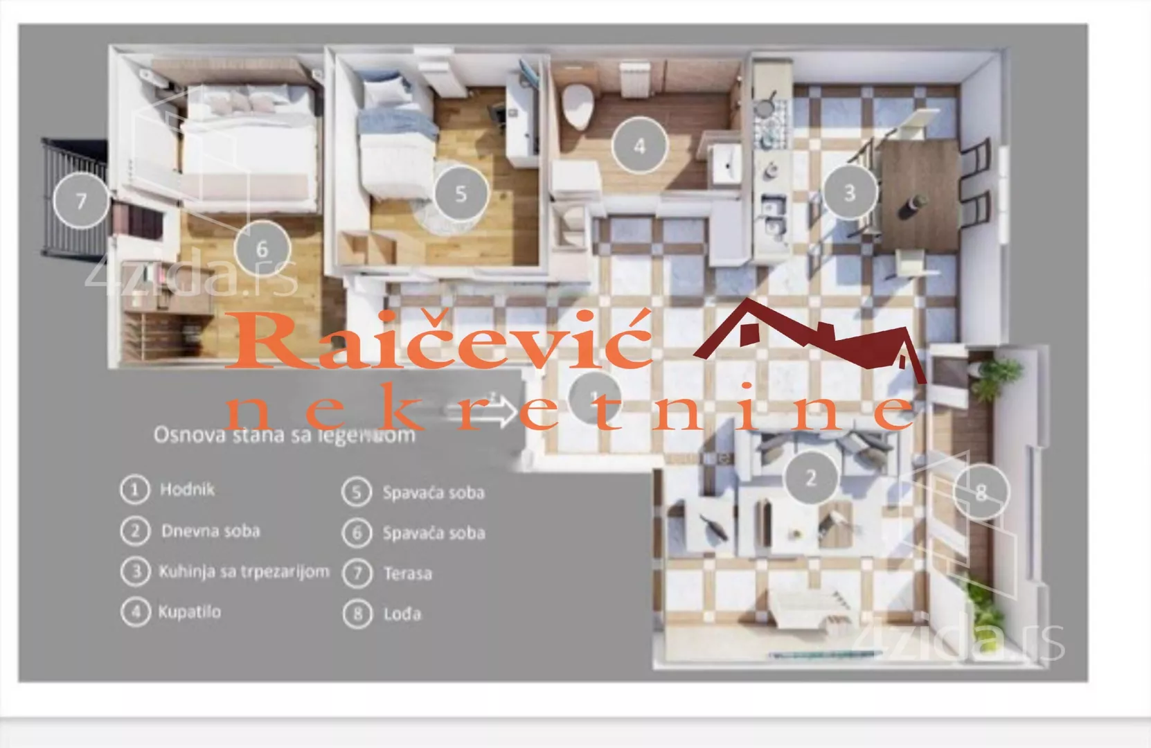 Trosoban stan | 4zida