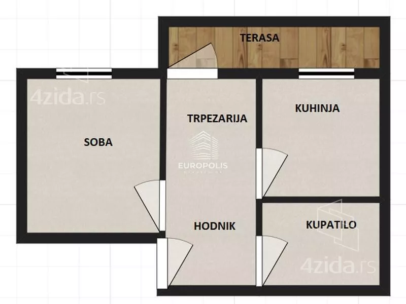 Jednosoban stan | 4zida