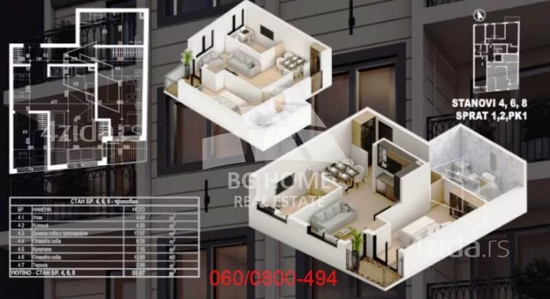 Dvoiposoban stan | 4zida