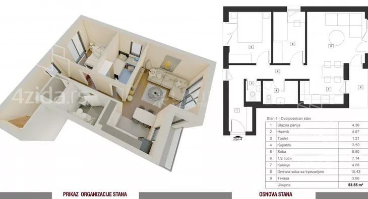 Dvoiposoban stan | 4zida