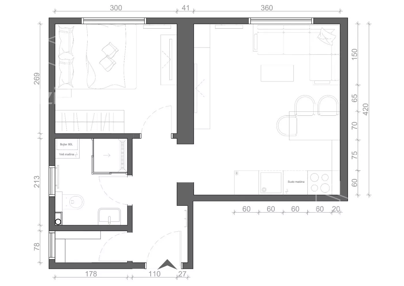 Dvosoban stan | 4zida