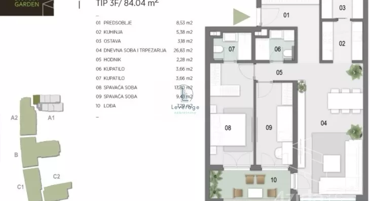 Trosoban stan | 4zida