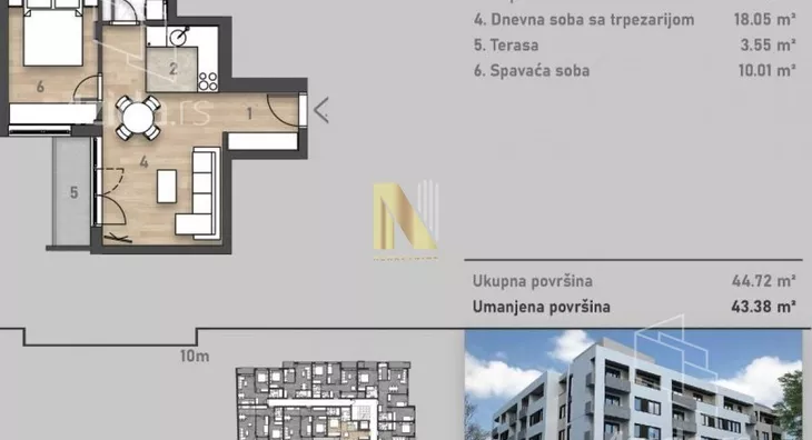 Dvosoban stan | 4zida