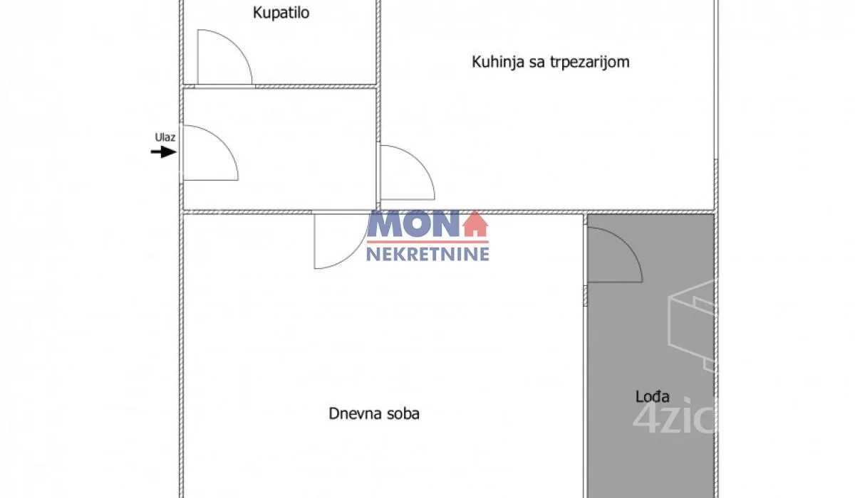 Jednosoban stan | 4zida