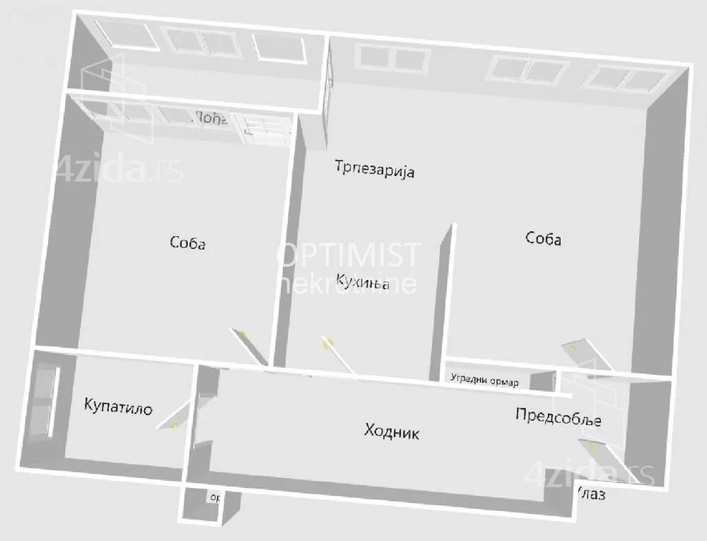 Dvosoban stan | 4zida