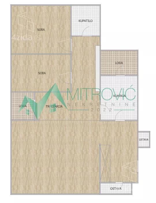 Trosoban stan | 4zida