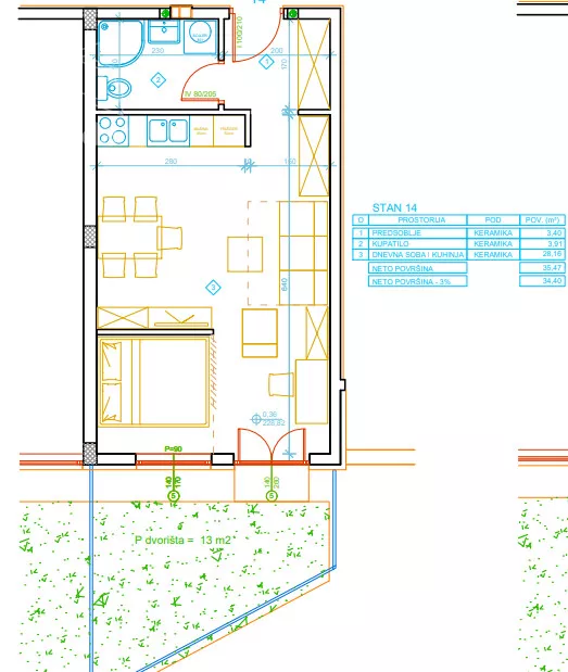 Jednoiposoban stan | 4zida