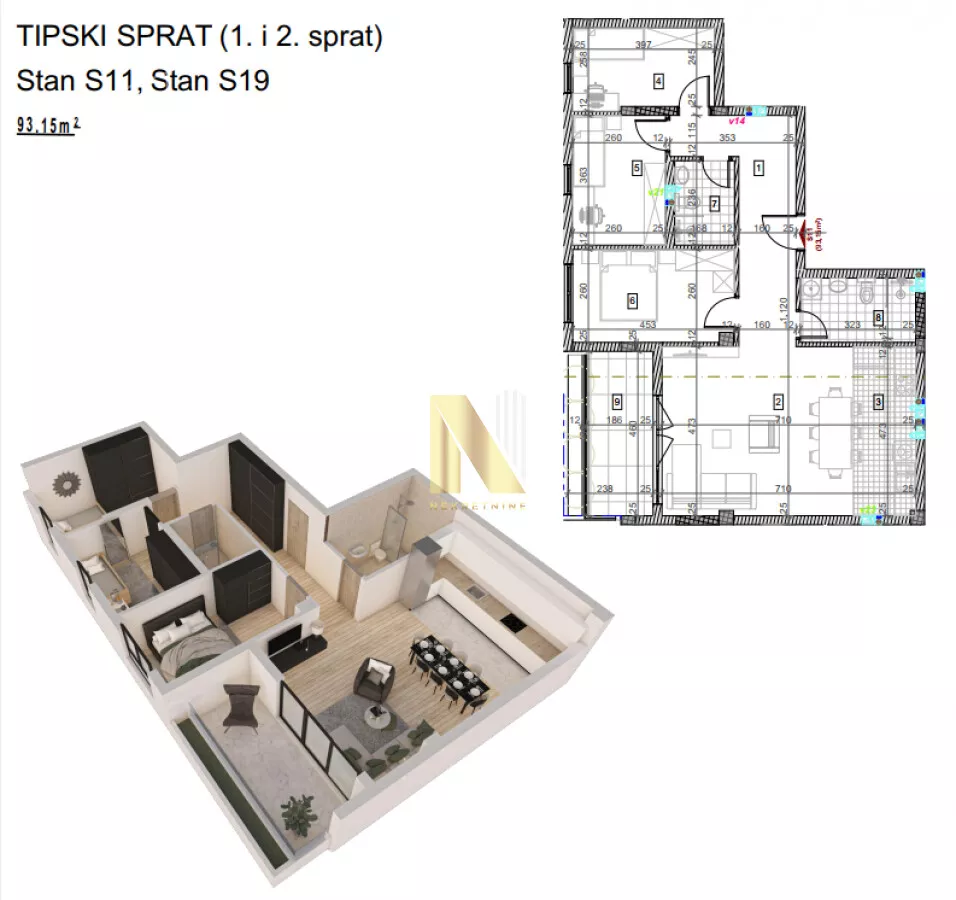 Dvosoban stan | 4zida