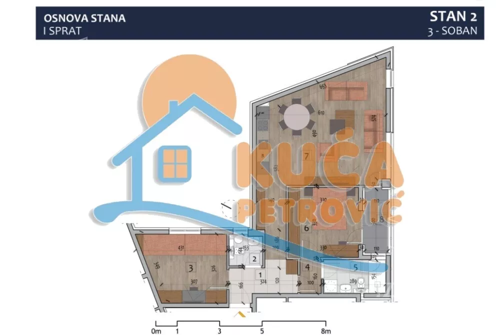 Trosoban stan | 4zida
