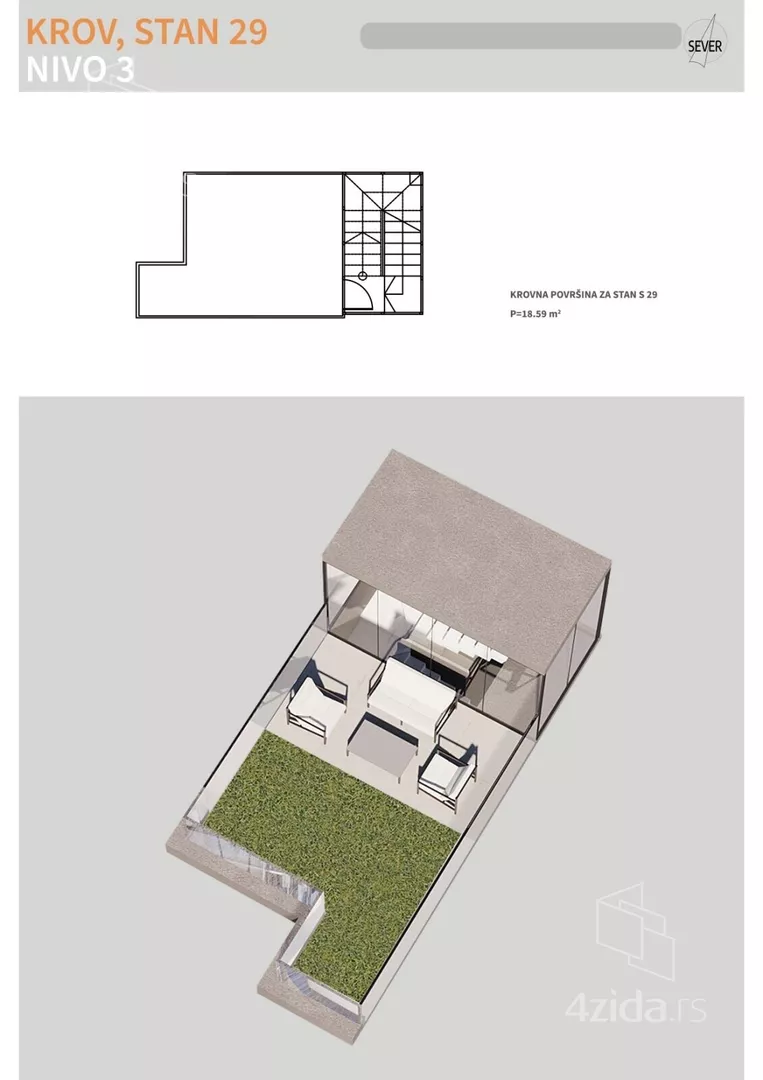 Jednoiposoban stan | 4zida