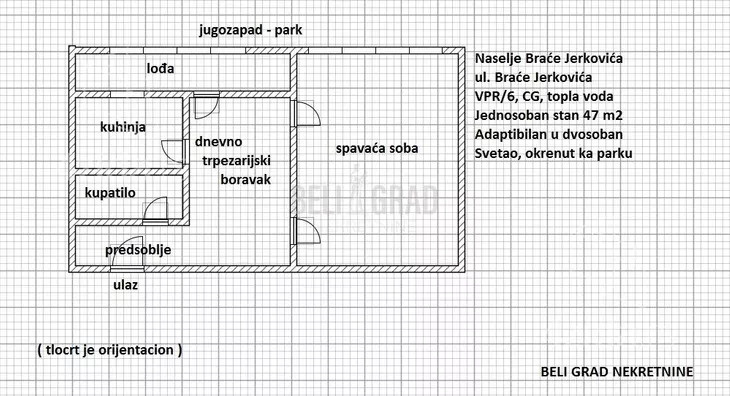 Jednosoban stan | 4zida