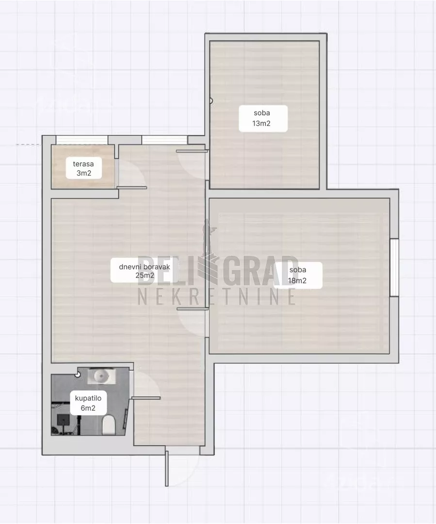 Trosoban stan | 4zida