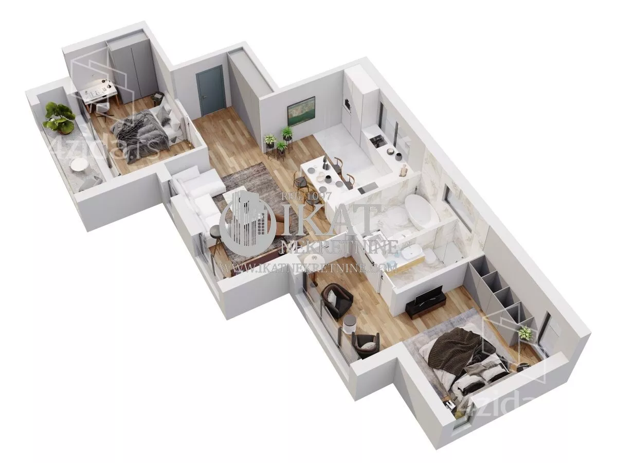 Trosoban stan | 4zida