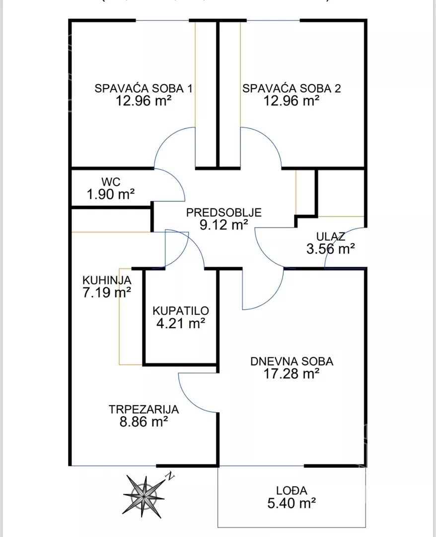 Trosoban stan | 4zida