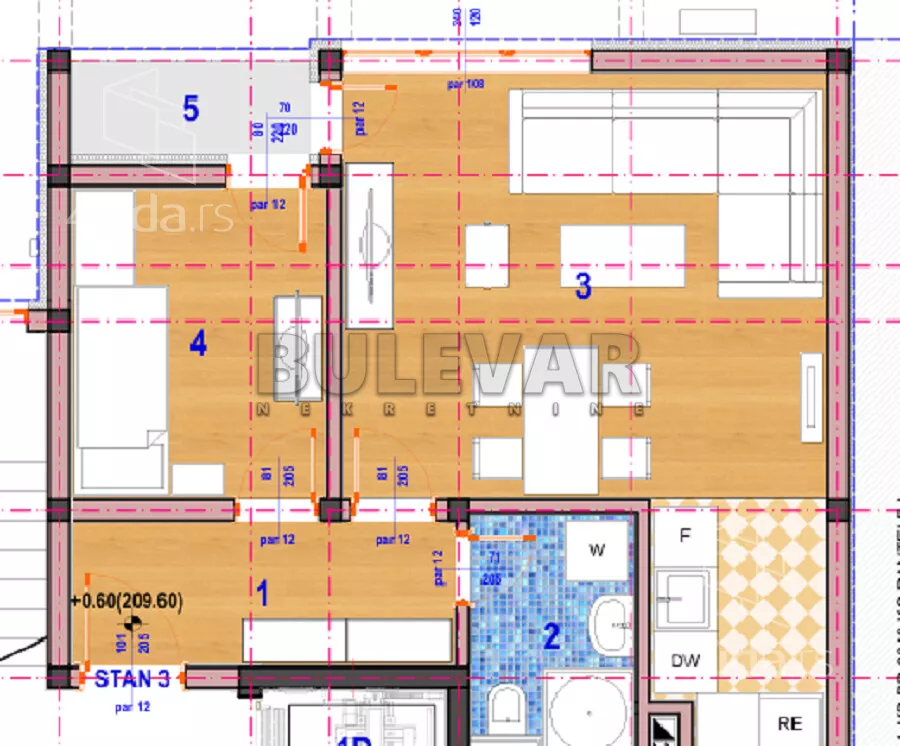 Jednoiposoban stan | 4zida