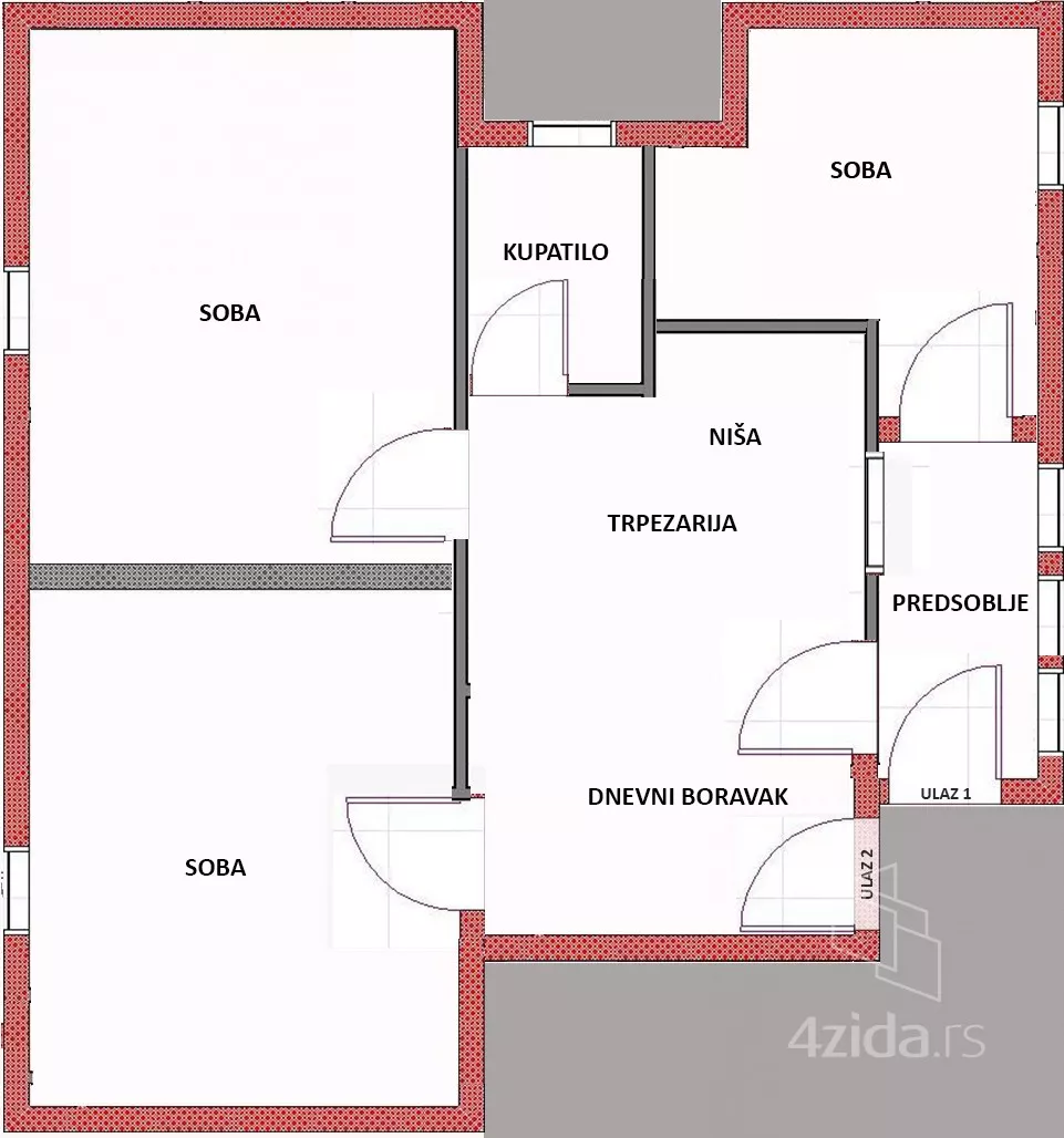 Trosoban stan | 4zida