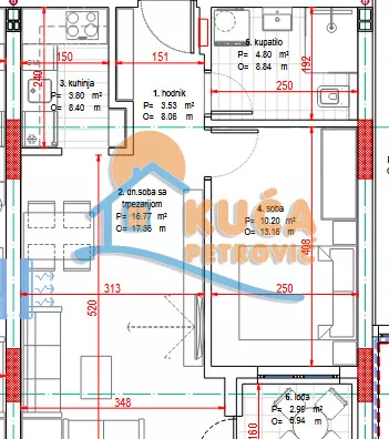 Jednoiposoban stan | 4zida