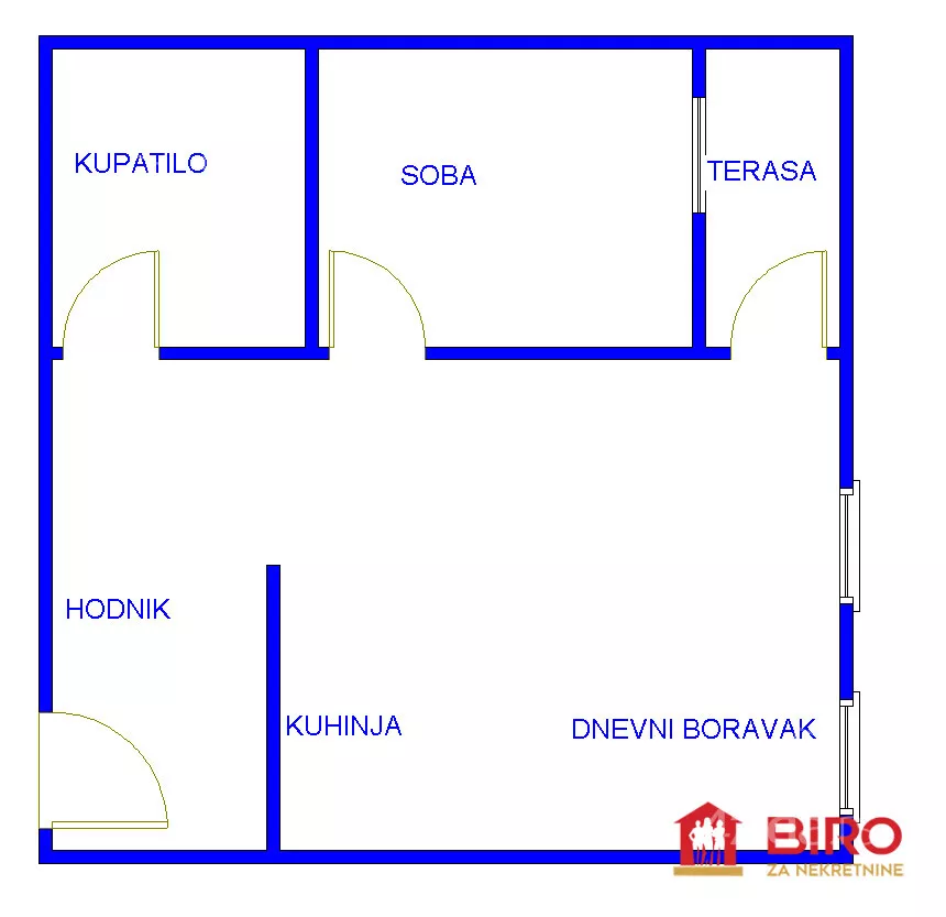 Jednoiposoban stan | 4zida