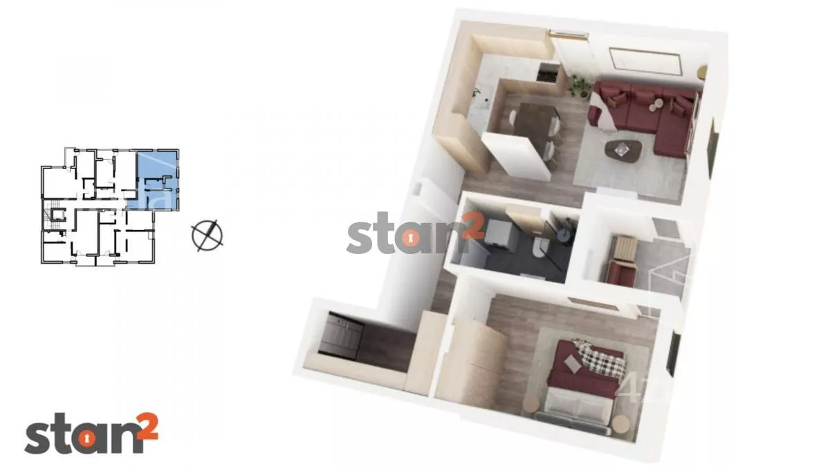 Jednoiposoban stan | 4zida