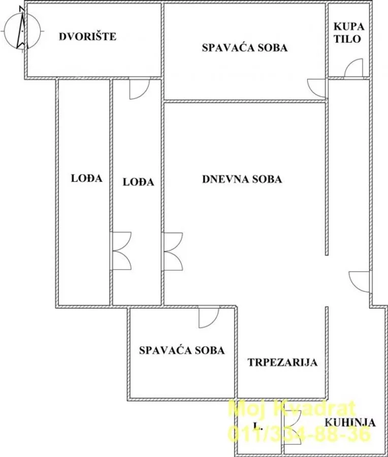 Trosoban stan | 4zida