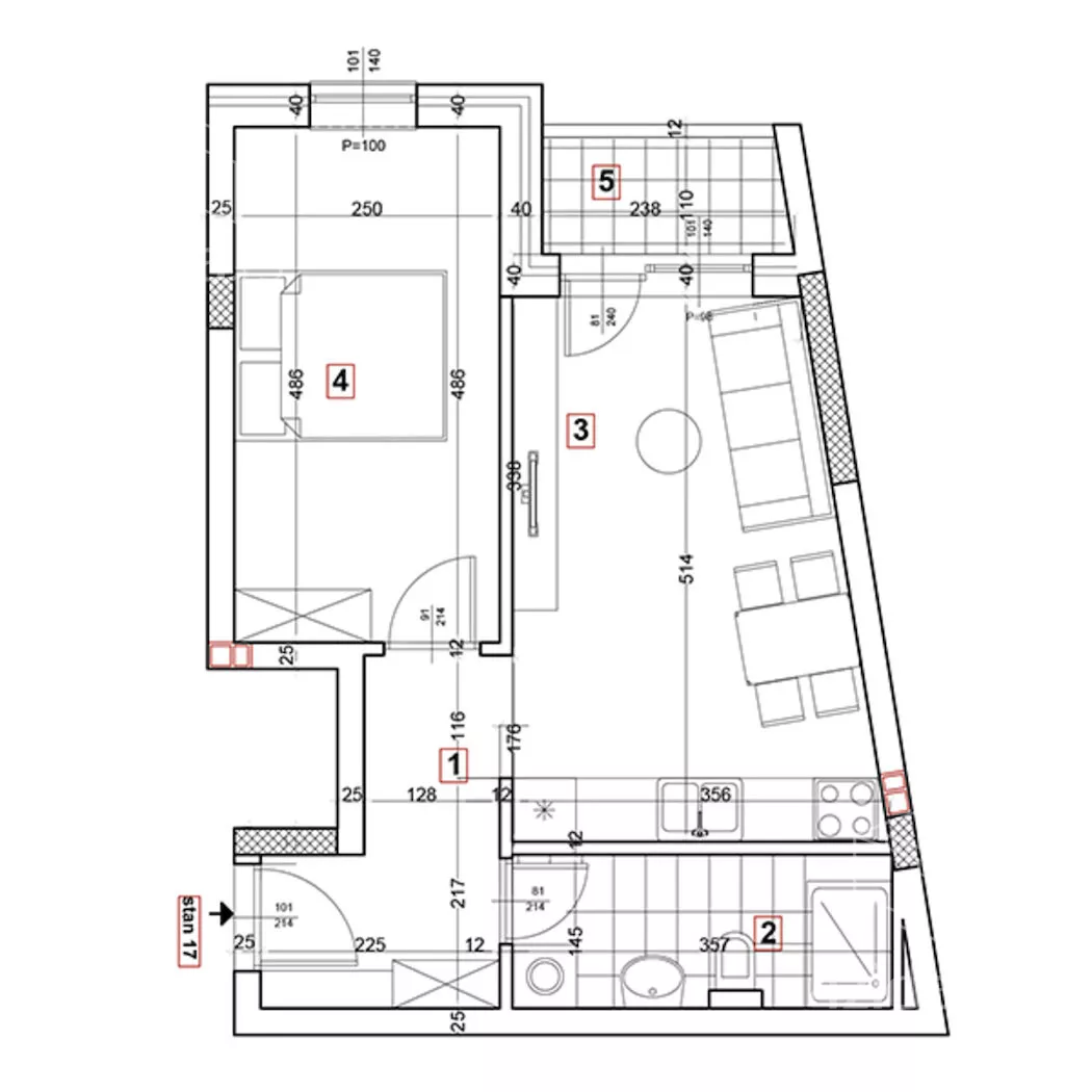 Jednoiposoban stan | 4zida