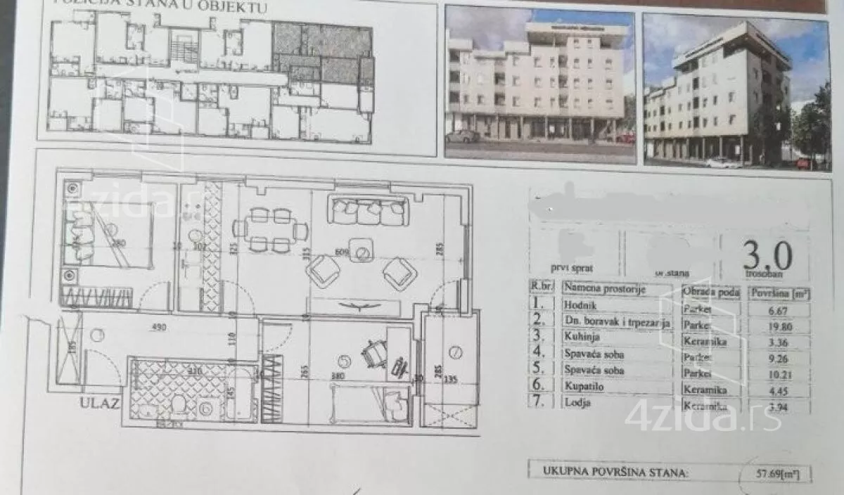 Trosoban stan | 4zida