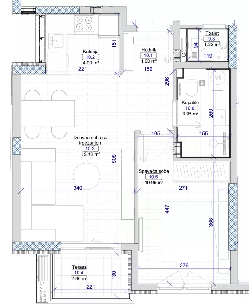 Dvosoban stan | 4zida
