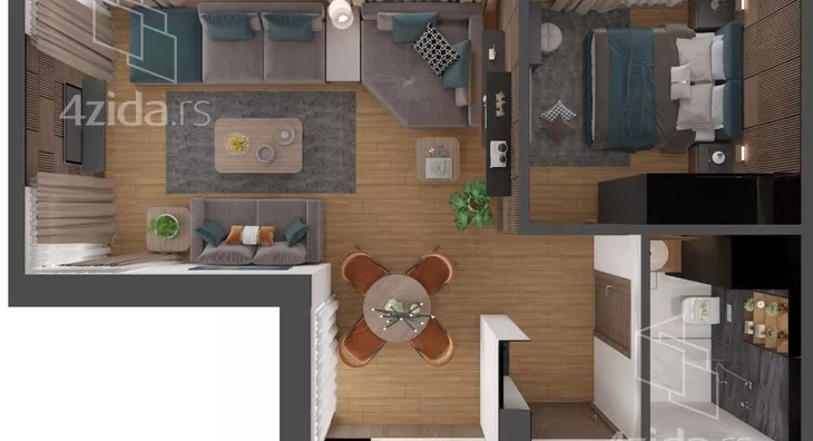 Dvosoban stan | 4zida