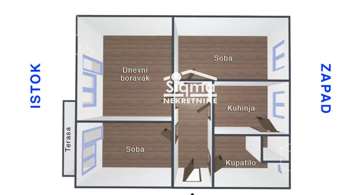 Trosoban stan | 4zida