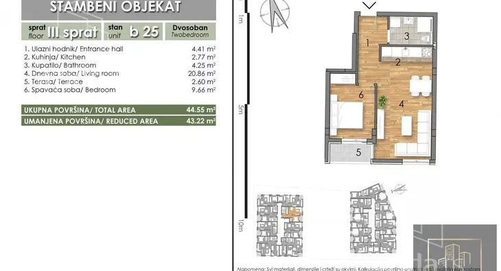 Dvosoban stan | 4zida