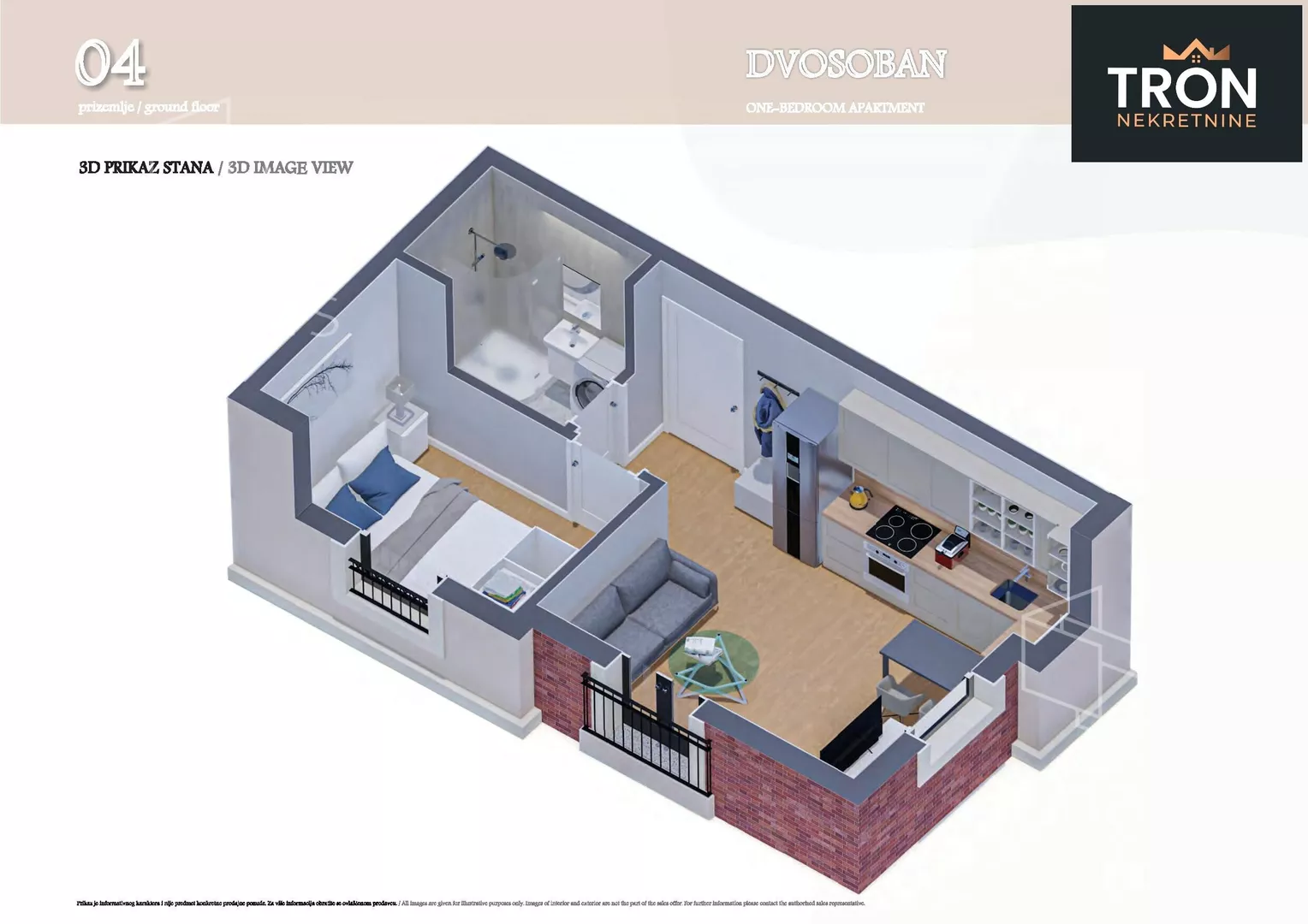 Jednosoban stan | 4zida