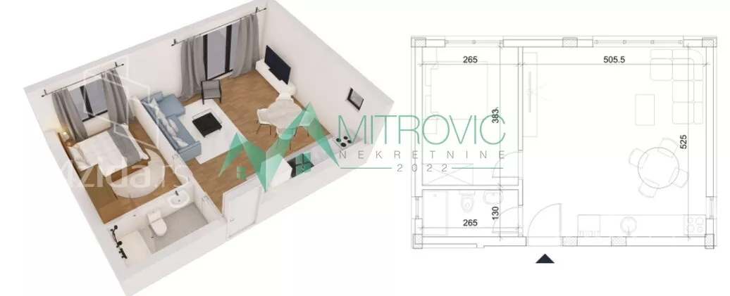 Dvosoban stan | 4zida