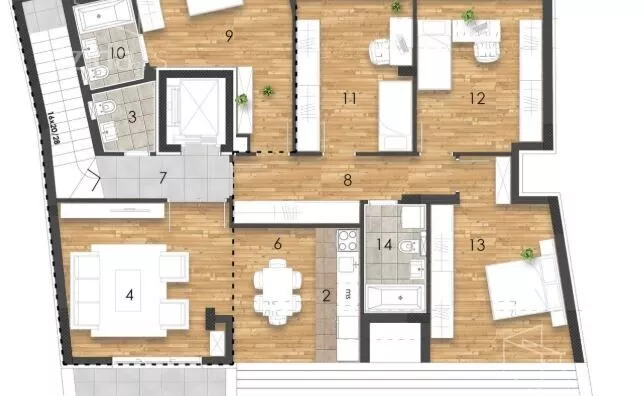 Petosoban stan | 4zida