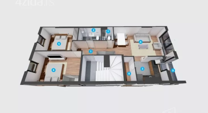 Trosoban stan | 4zida