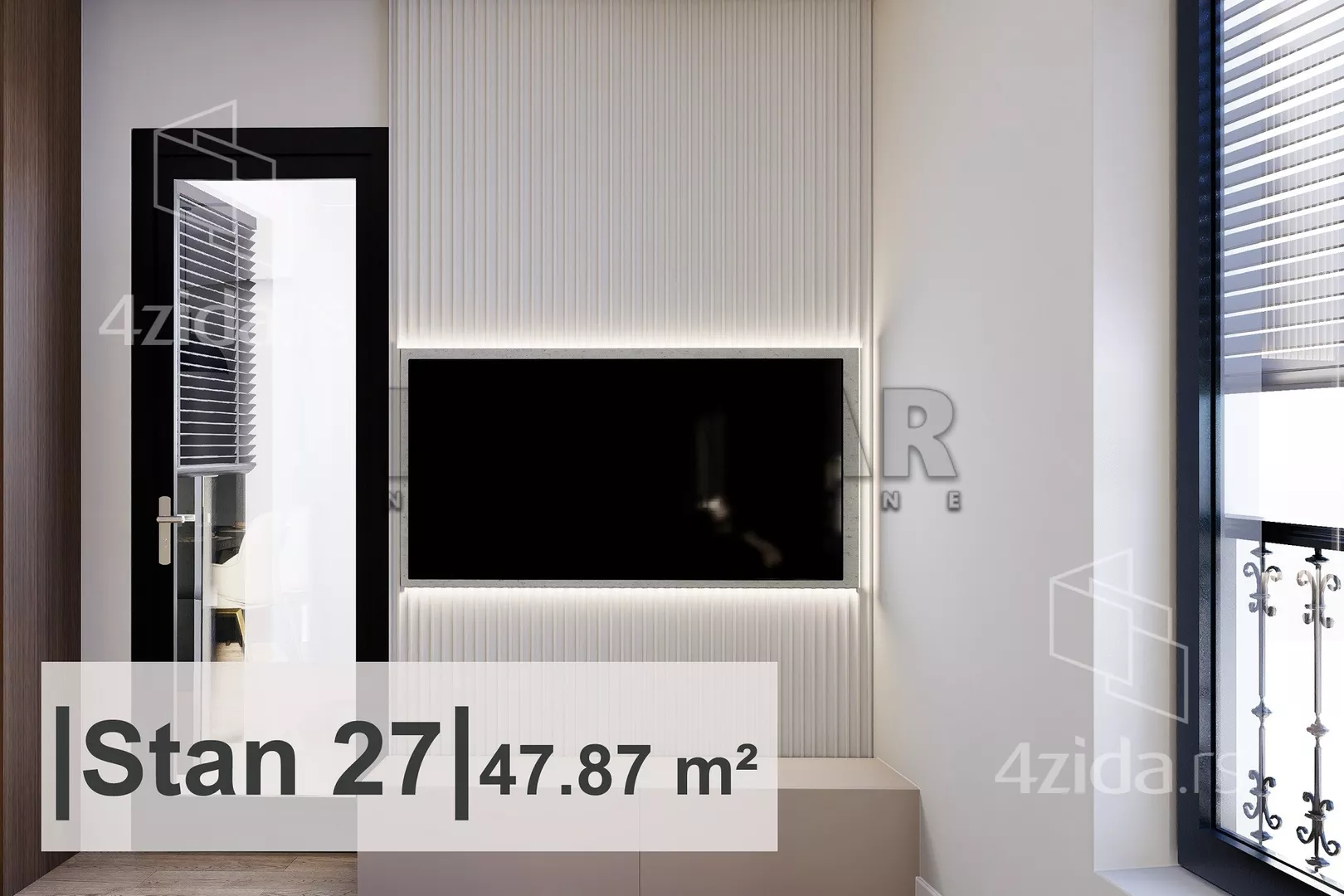 Jednoiposoban stan | 4zida