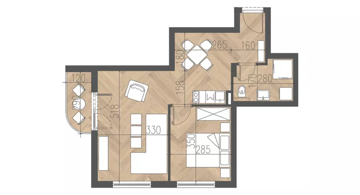 Dvosoban stan | 4zida