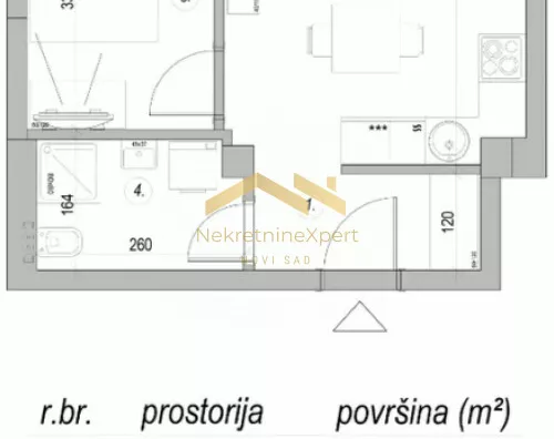 Jednoiposoban stan | 4zida