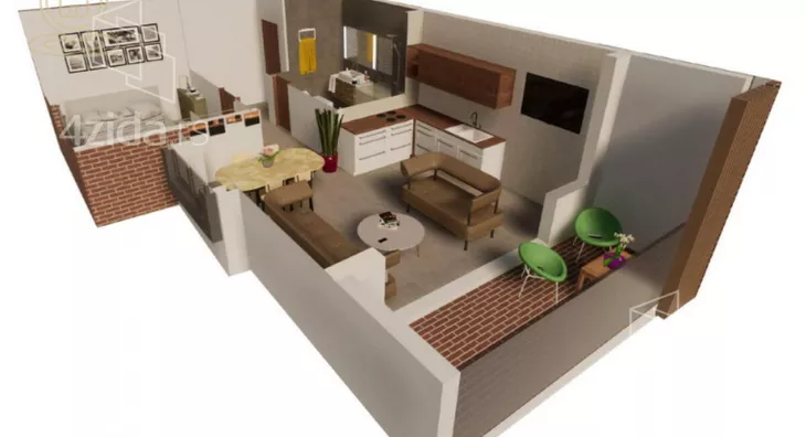 Jednosoban stan | 4zida