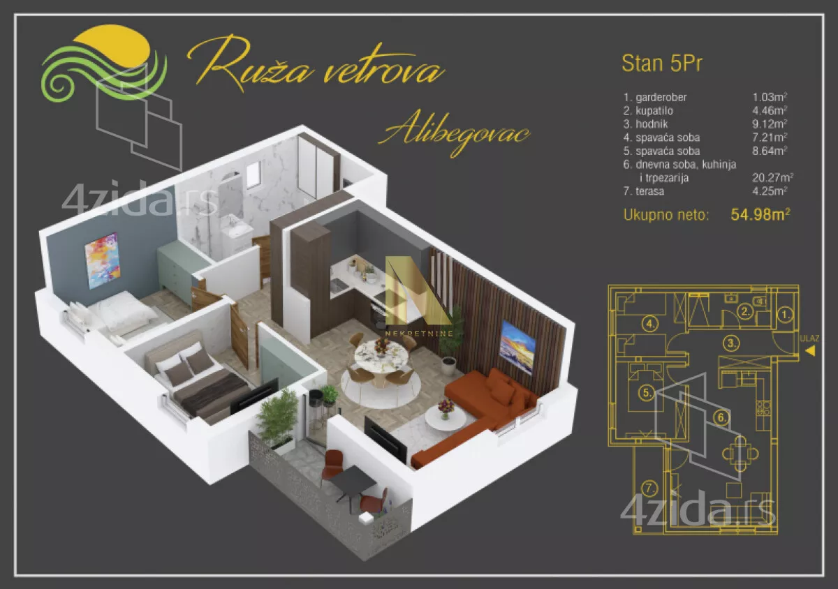 Dvoiposoban stan | 4zida