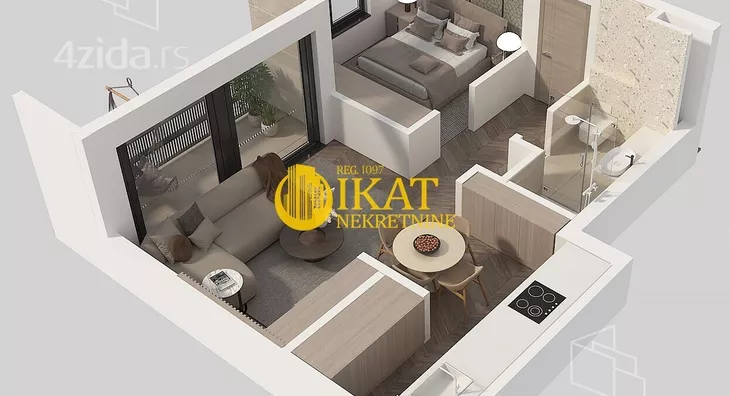 Jednoiposoban stan | 4zida