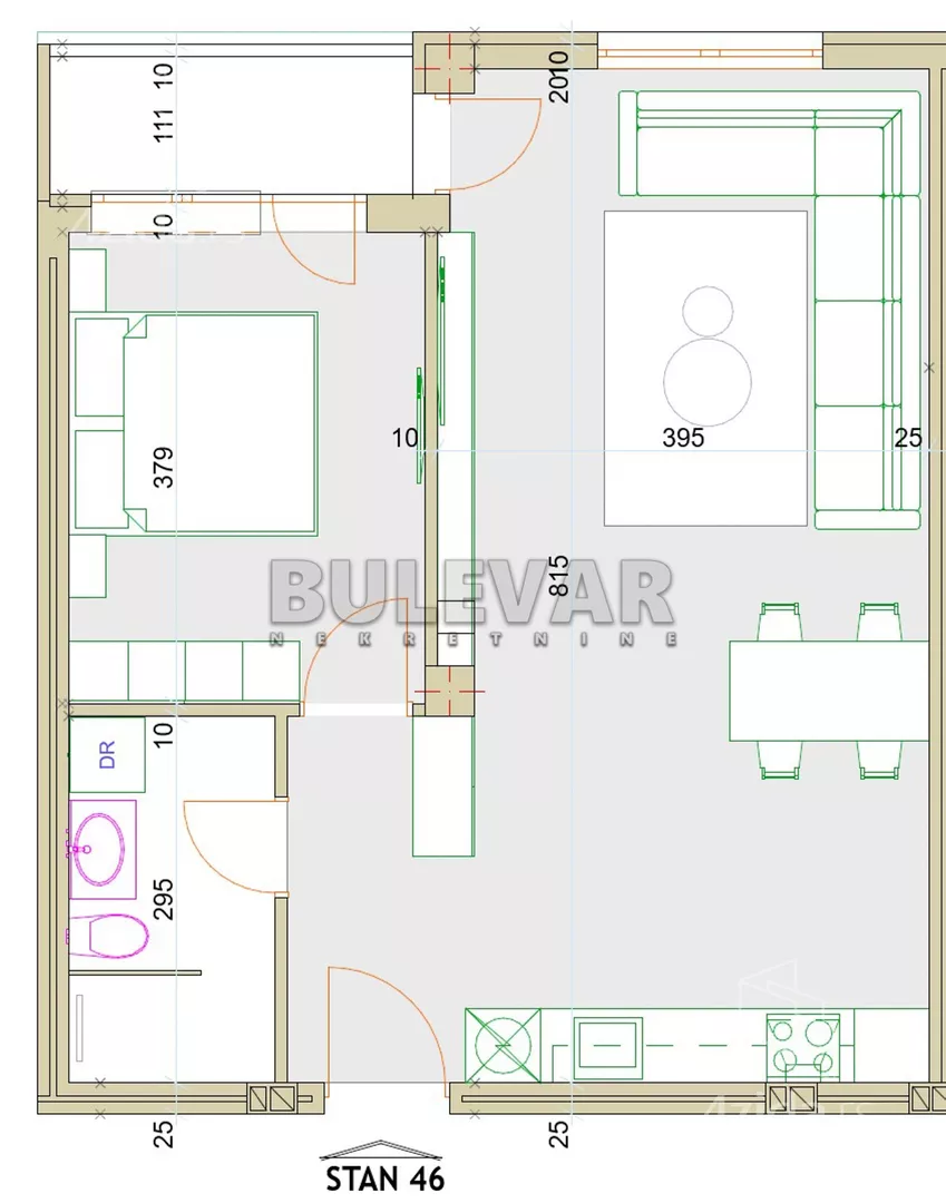 Jednoiposoban stan | 4zida